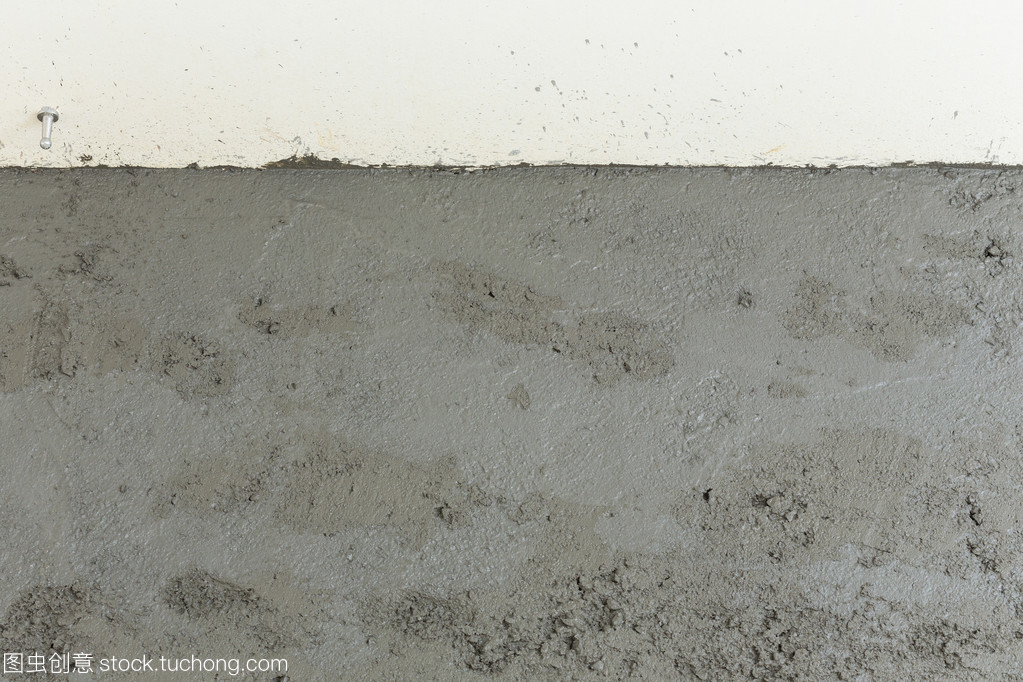 湿法的水泥纹理在建筑工地为背景